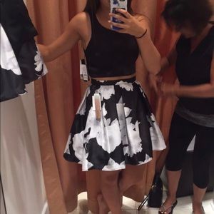 Two piece formal dress